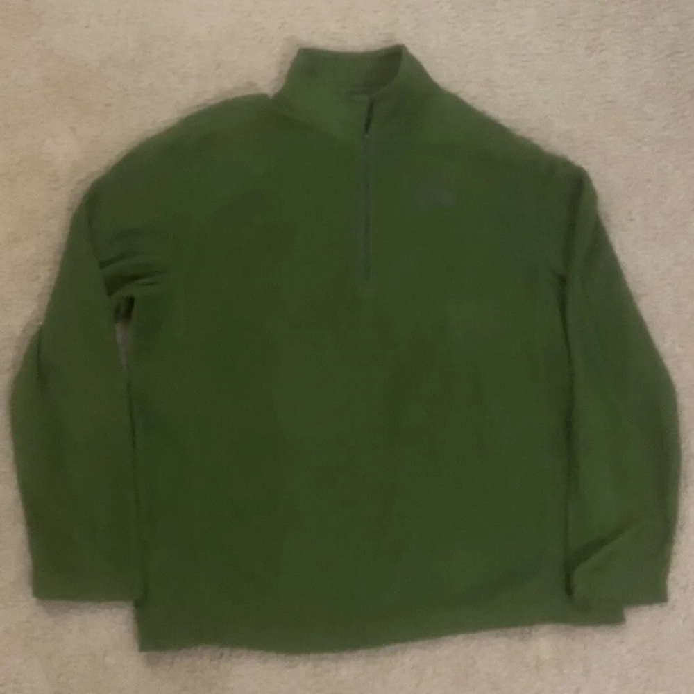 The North Face Men’s XL Green Half Zip Fleece Pullover - Picture 3 of 9